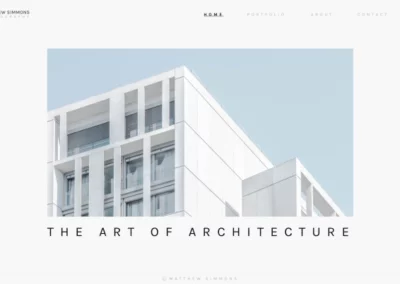 Architecture Portfolio Website Kit