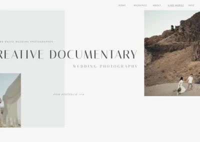 Wedding Photographer Website Kit