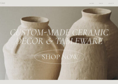 Ceramic Decor Shop Website Kit