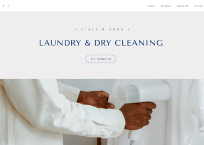 Dry Cleaning Website Kit