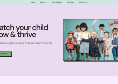 Child Daycare Website Kit