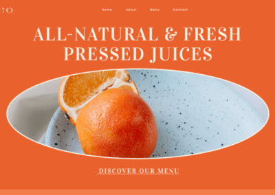 Juice Bar Website Kit