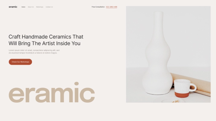 Ceramic Studio Website Kit