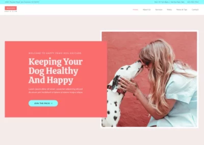 Pet Care Company Website Kit